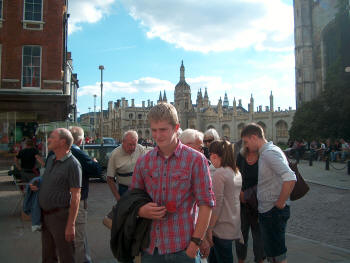 Jonas i centrum af Cambridge